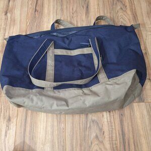 Samsonite Navy Blue and Tan Yacht Bag